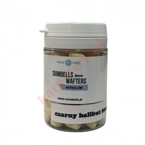 Method Feeder Dumbells Wafters 8mm Czarny Halibut 80ml