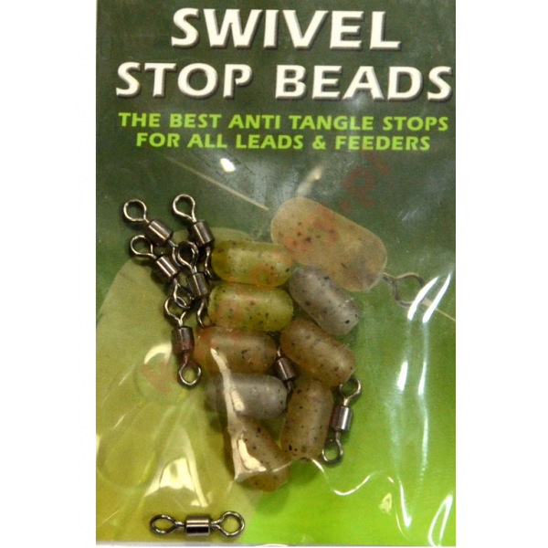 Krętlik ze stoperem - swivel bead 6mm