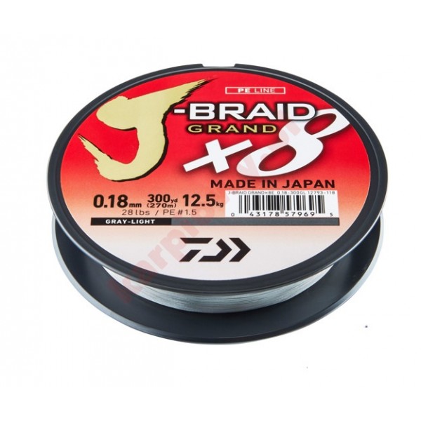 Plecionka J-Braid X8 0,06mm-135m Gray