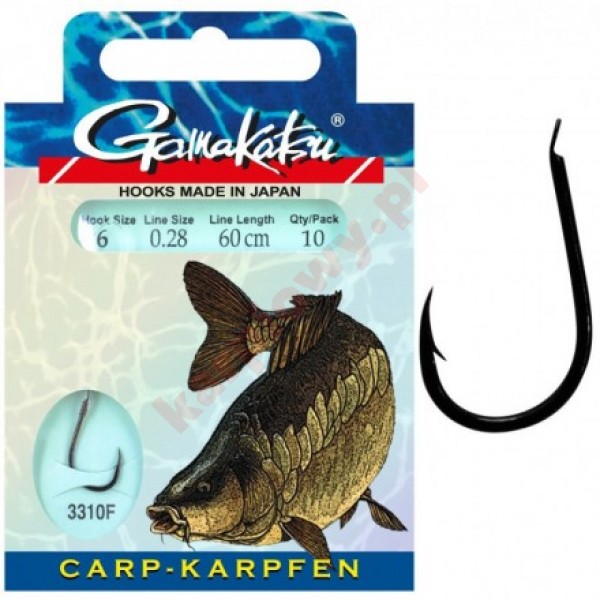 Haczyki Carp 3310F 4-0.28mm 60cm