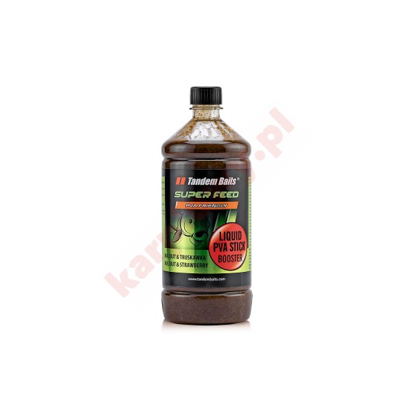 Super Feed Liquid PVA Stick Booster 1l Halibut & Truskawka 