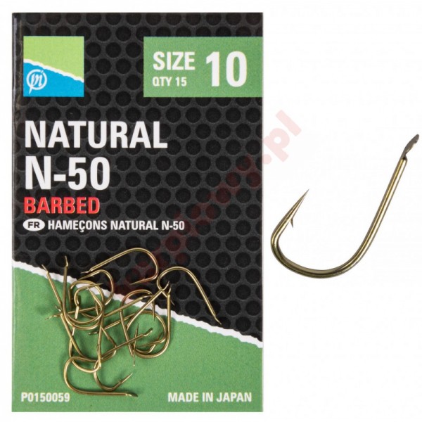 Haczyki Natural N-50 size 18