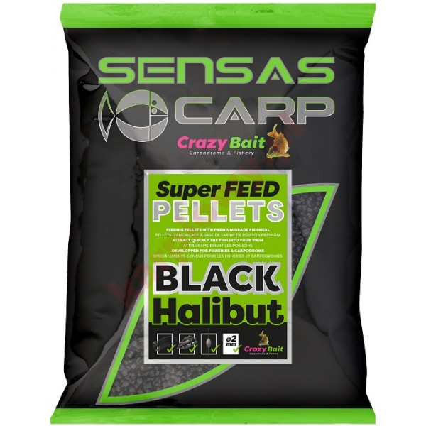 Super Pellet Black Halibut 8mm