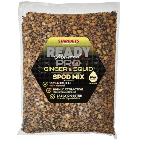 Ziarna Ready Seeds Pro Ginger Squid Spod Mix 3kg