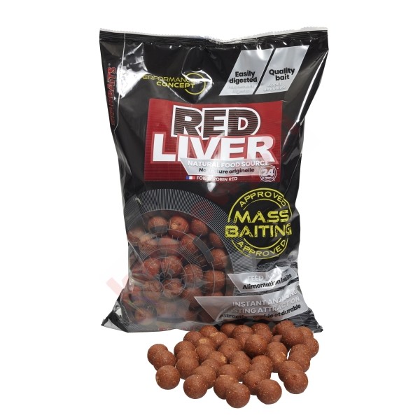 Kulki Mass Baiting PC Red Liver 24mm 3kg