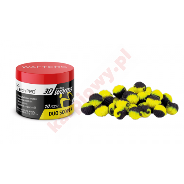 3D WORMS WAFTERS DUO SCOPEX 10mm 20g