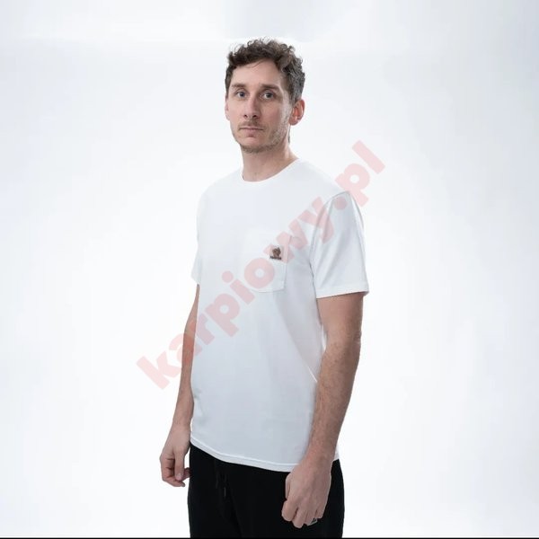 Koszulka Make It Happen Badge Pocket T Shirt Ecru roz. L