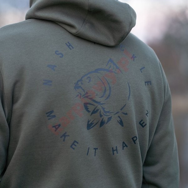 Bluza Make It Happen Carp Logo Hoodie Green roz. XXXL Bluza Make It Happen Carp Logo Hoodie Green roz. XXXL