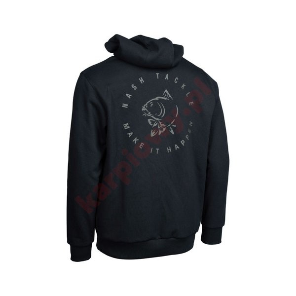 Bluza Make It Happen Carp Logo Hoodie Black roz. L