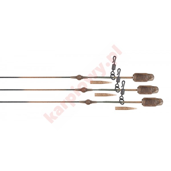 Edges Naturals Heli-Clip Rigs 50lb Leadcore 3pcs