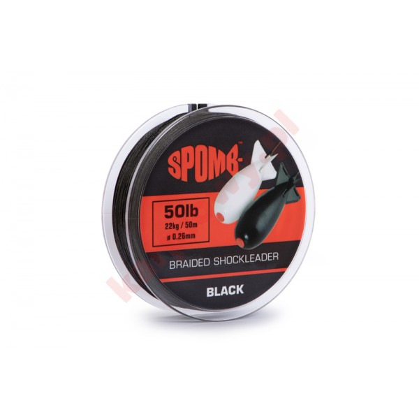 Plecionka spomb braided leader 22kg 50lb black