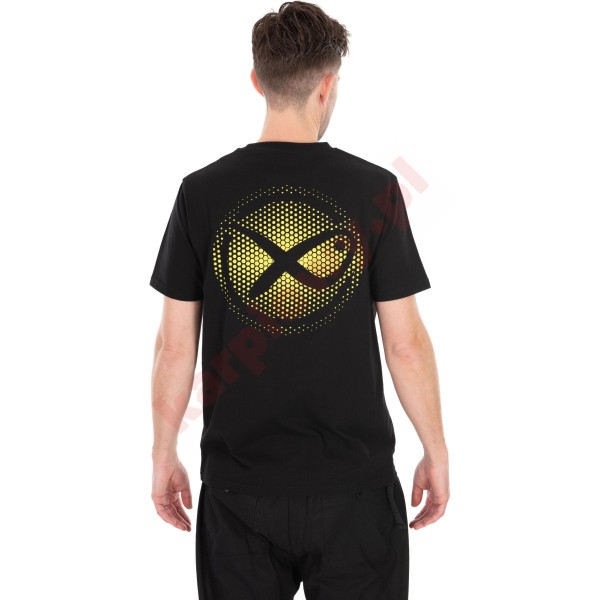 Koszulka Large Fade Logo T-Shirt Black/Lime - roz. XXXL