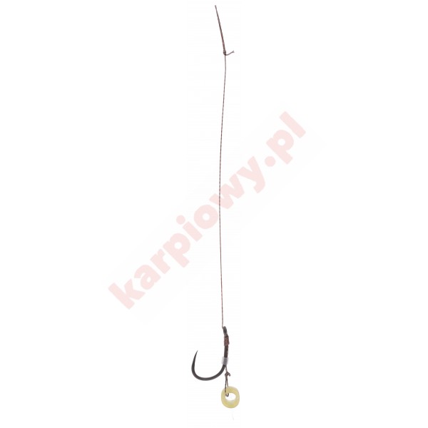 PRZYPON MF - Z GUMKĄ - hak bez zadziora nr 6 DB / plecionka: 0.12mm/10cm - op.8szt