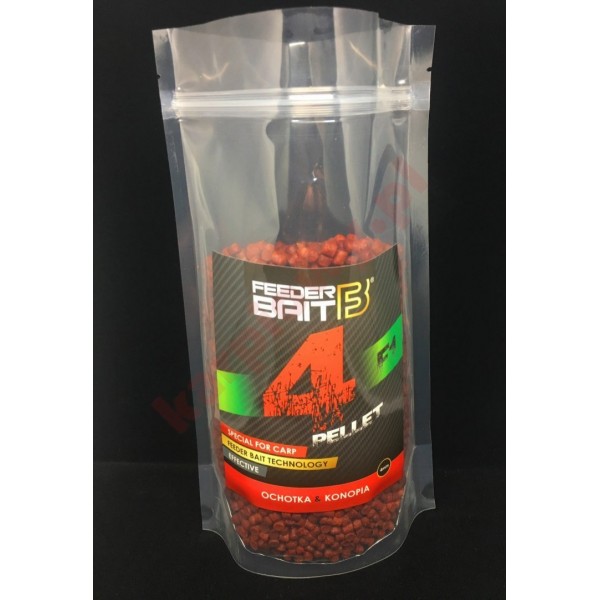 Pellet F1 ochotka - konopia 4mm 800g