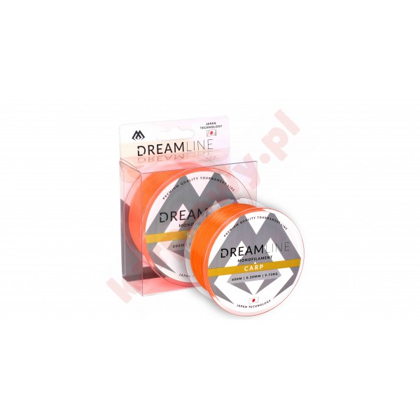 ŻYŁKA - DREAMLINE CARP - 0.230mm/9.73kg/300m - FLUO POMARAŃCZOWA - op.1szp.