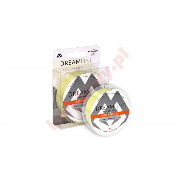 ŻYŁKA - DREAMLINE SPINNING - 0.24mm/7.95kg/150m - ŻÓŁTA - op.1szp.