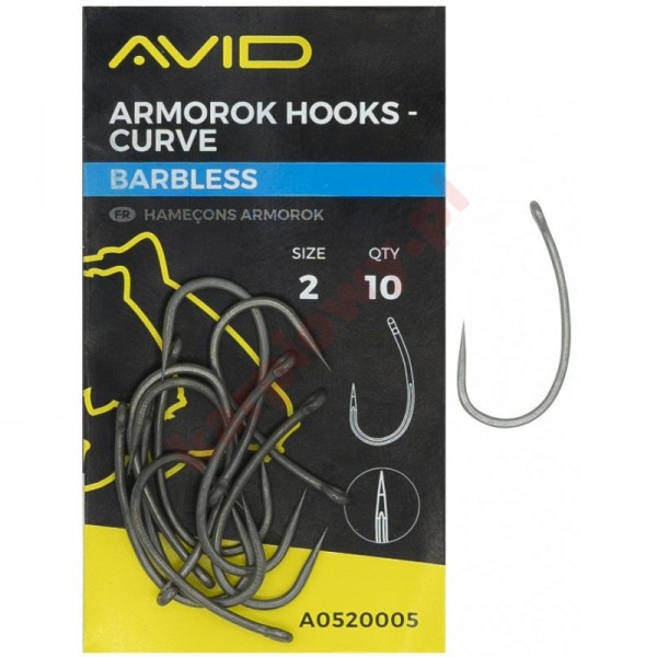 Haczyki Armorok Hooks - CURVE / BARBLESS roz. 6