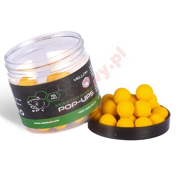 Kulki Monster Shrimp Pop Up 20mm 75g Yellow