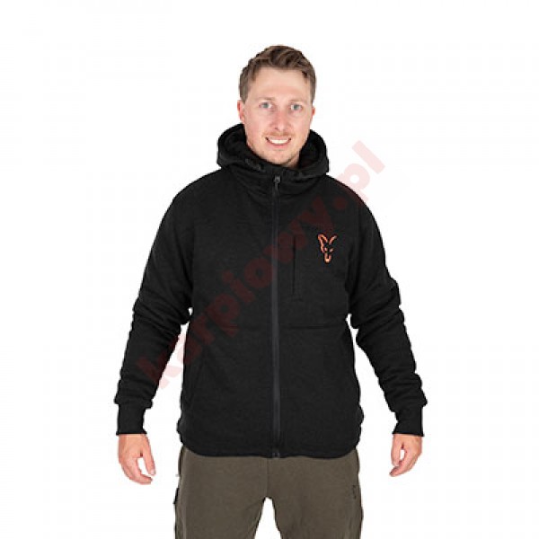 Bluza Collection Sherpa Jacket Black & Orange XX Large