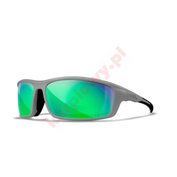 Okulary Grid Capt Green Mirror