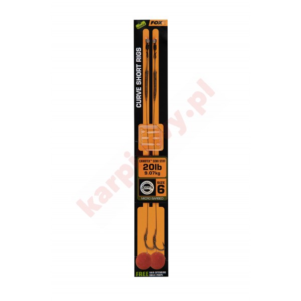 Gotowy Przypon Curve Short Fluoro 6-20lb (micro Barbed)