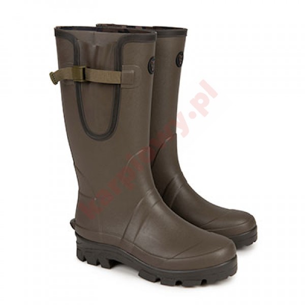 Neoprene lined Camo/Khaki Rubber Boot 10