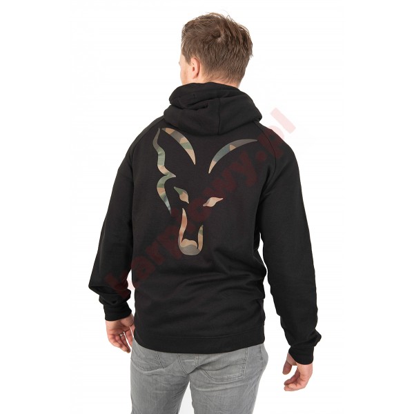 Bluza LW Black/Camo Print Zig Hoody- Large