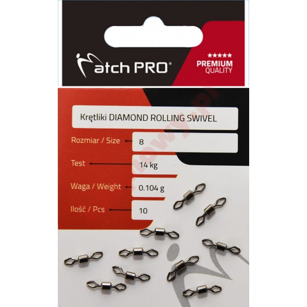 Krętliki Diamond Rolling Swivel nr.8
