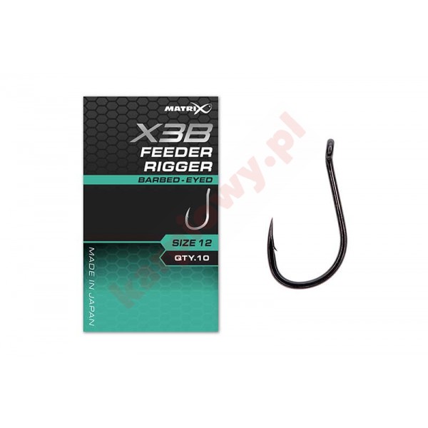 Haczyki X3B - Feeder Rigger Hooks 10 Barbless