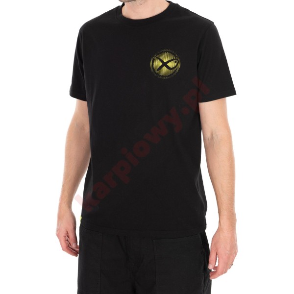 Koszulka Large Fade Logo T-Shirt Black/Lime - roz. S