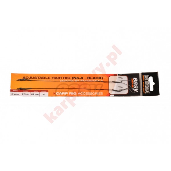Gotowe Przypony HAIR RIG NR2 BLACK 2PCS