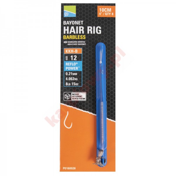  Przypony KKH-B Mag Store Hair Rigs - 4" / BAYONET / roz.10