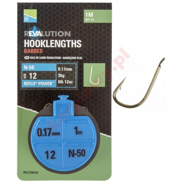 Przypony Revalution Hooklengths 100cm N-50 - roz .10