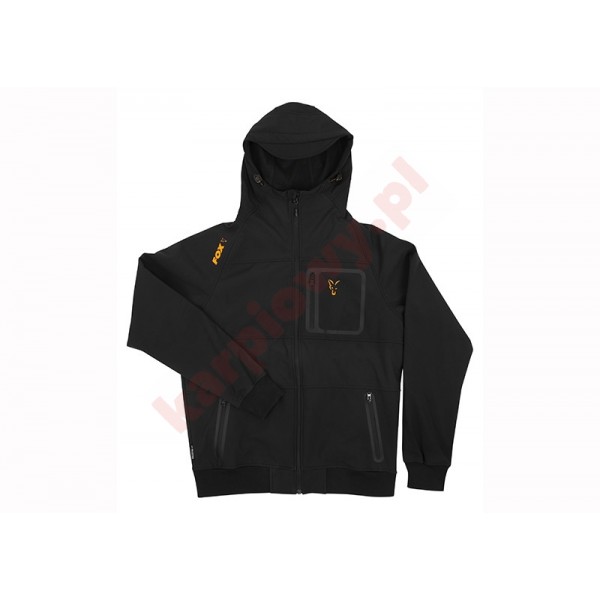 Coll Black Orange Shell Hoodie L