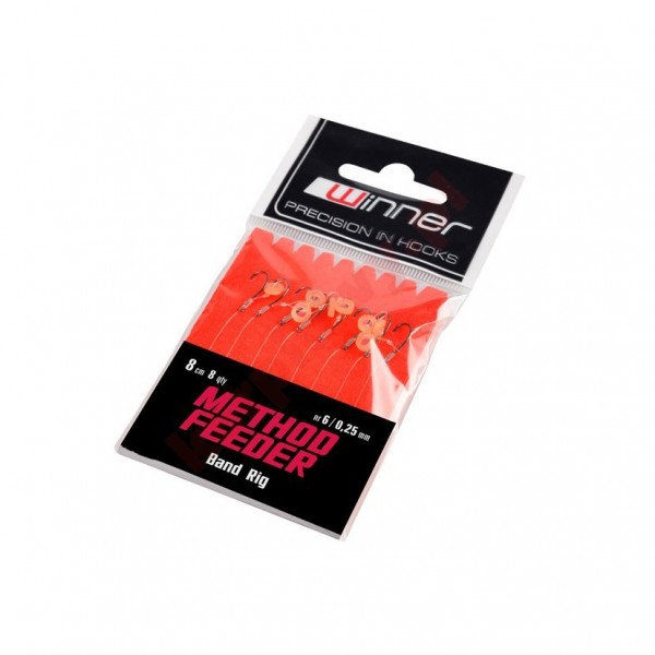 Przypon z gumką method feeder nr 8 / 0,22 / 8 cm