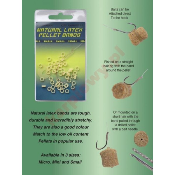 Gumka do przynęt natural latex pellet small