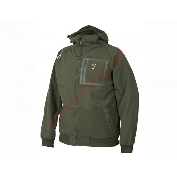 Kurtka - collection green & silver shell hoodie M