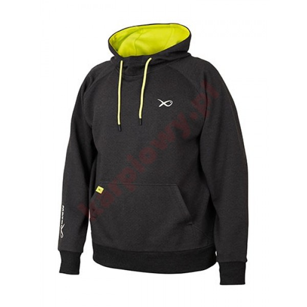 Bluza - Minimal Black Marl Lime Hoody M