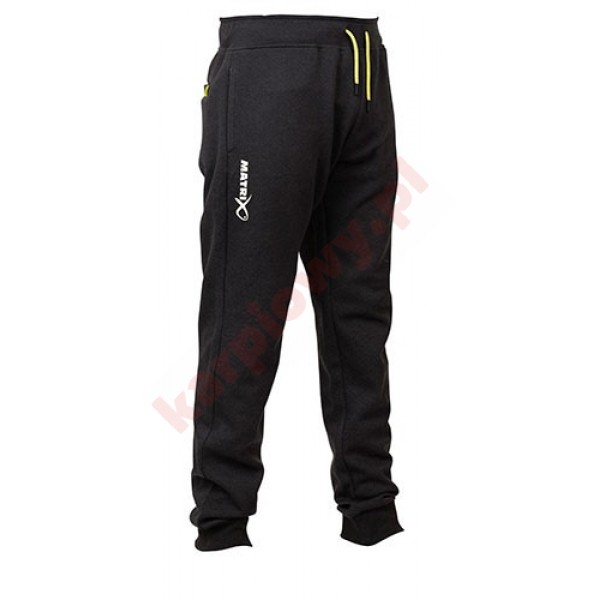 Spodnie - minimal black marl joggers L