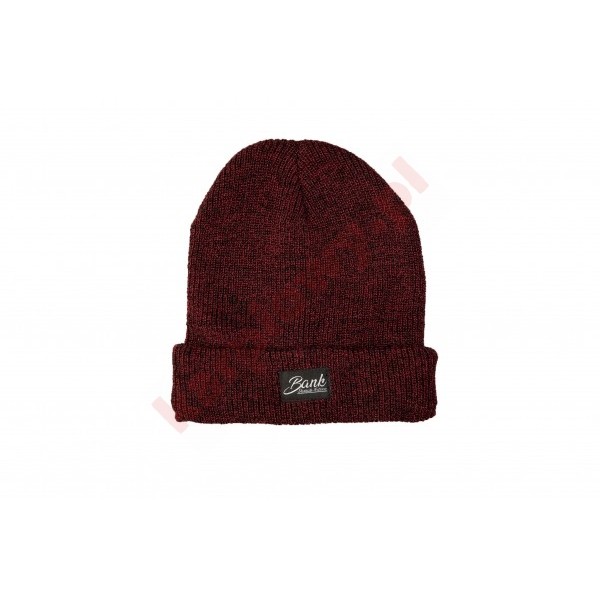 Czapka BANK HERITAGE BEANIE - BURGUNDY