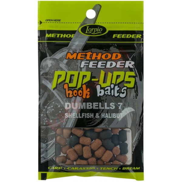 Kulki pop-ups hook baits dumbells shellfish & halibut  7x10 / 15g