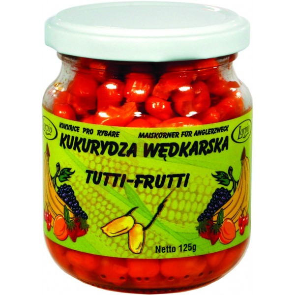 Kukurydza aromatyzowana barwiona bez zalewy - tutti frutti 125g