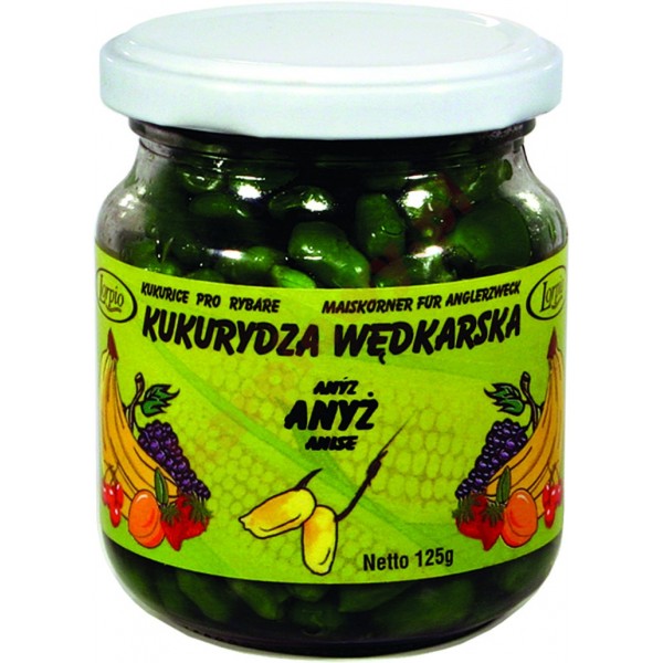 Kukurydza aromatyzowana barwiona bez zalewy - anyż 125g