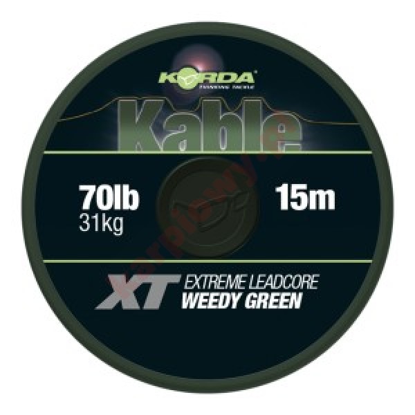 Kable XT Extreme Leadcore 70lb 15m Green