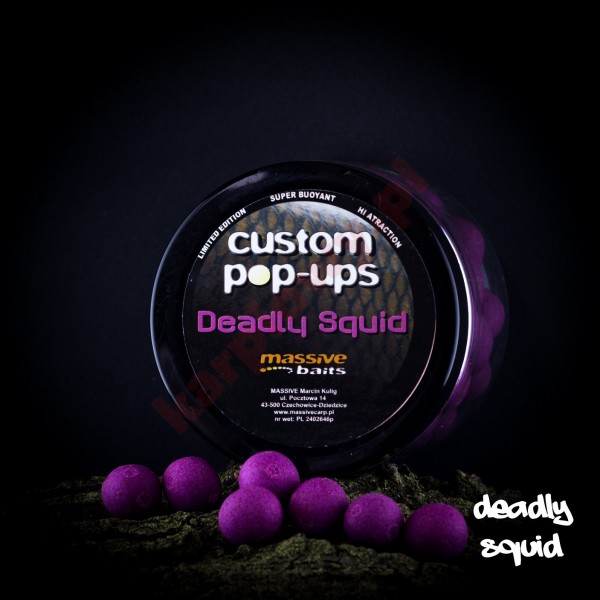 Kulki custom made pop-ups - deadly squid 14mm/200ml