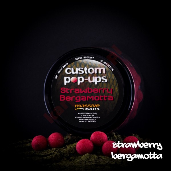 Kulki custom made pop-ups - strawberry bergamotta 14mm/200ml	