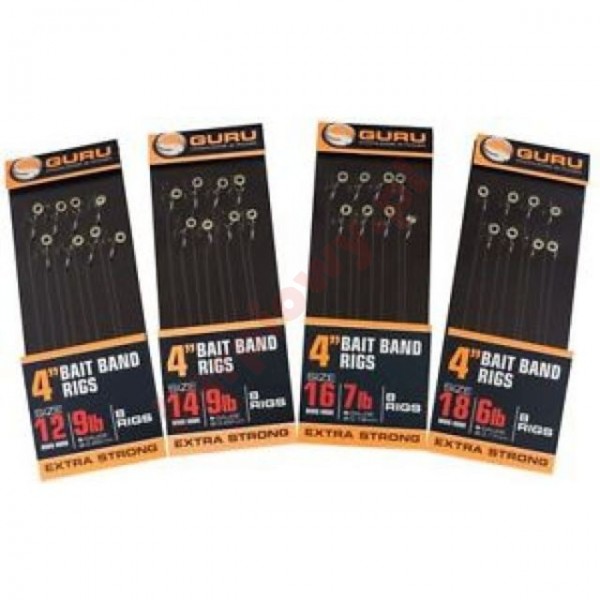 Gotowe przypony - bait bands QM1 ready rig 4'' (0,19/size 14)