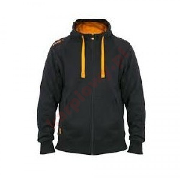 Black & Orange Lightweight Zipped Hoody - XXLarge
