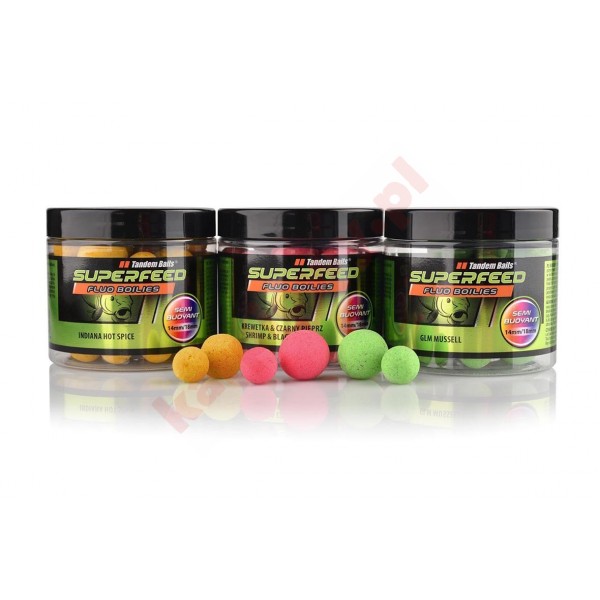 Kulki SF fluo semi buoyant boilies 14/18mm tłusty łosoś & kawior 90g