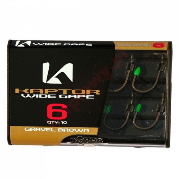 Haczyki kaptor wide gape 06 gravel